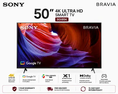 Sony 50″ X85K 4K Google TV | 100Hz Native | 4K 120Hz Gaming | KD-50X85K