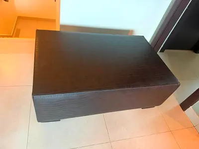 Furniture leather ottoman