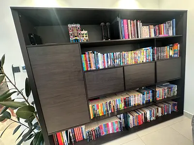 Morden Large wooden bookshelf / display unit