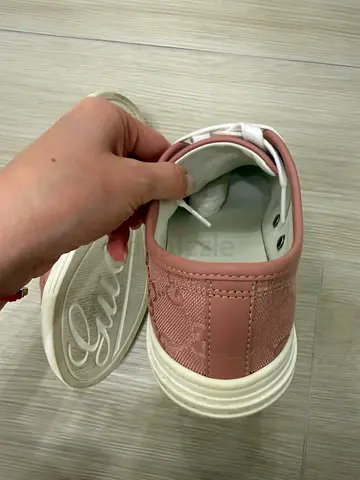 Gucci Pink GG Canvas Sneakers
