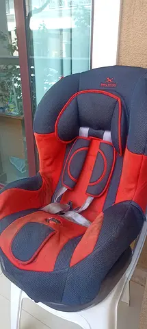 Used Red & Grey Child Car Seat - Good Condition