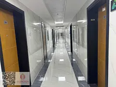 A brand-new office, first occupancy, is available for annual rent in a prime location in Al Jurf Ind