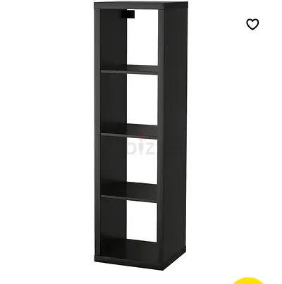 IKEA KALLAX 4-Cube Shelving Unit – Black-Brown – 150 AED each