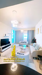 Luxury Furnished 2BHK! All Bills & Wi-Fi Included, Private parking. Prime location ( Ajman One Tower