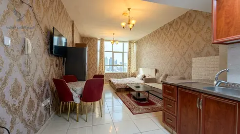 Special rental opportunity in Ajman furnished studio in Orient Towers Al Mina Street near Fish Mark