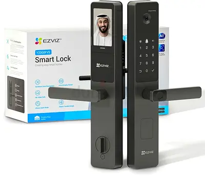 EZVIZ Smart Lock Y2000FVS, Biometric Smart Door Lock, 3D Face Recognition Built-in Wifi Door Lock, N