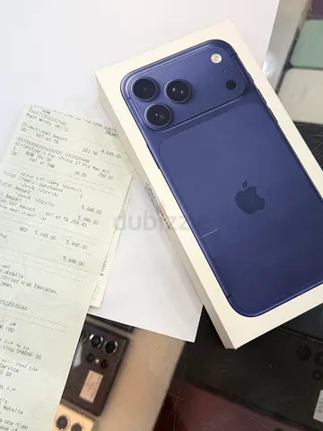 Apple iPhone 17 pro max 256gb new non active 2 year apple care + blue clr
