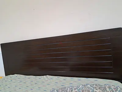 Dark Wood King Size Bedroom Set (MDF)