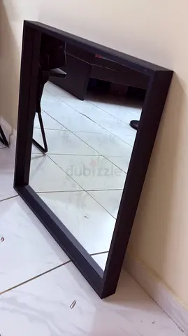 Simple Black Framed Wall Mirror - 60x80cm (approx)