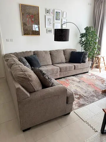 5-seated L-shaped sofa