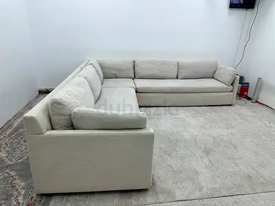 Looks great condition west elm corner sofa