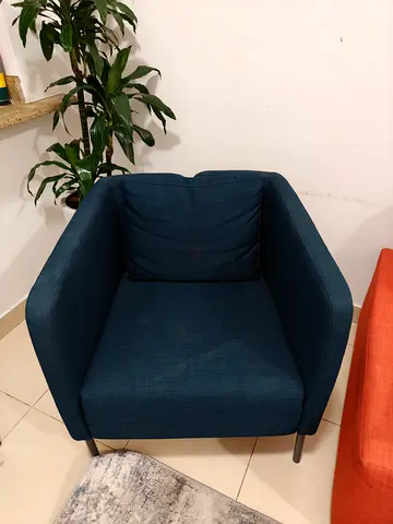 Ikea EKERÖ armchair dark blue