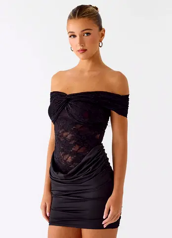 Either Way Off Shoulder Mini Dress (Peppermayo) - Au 8