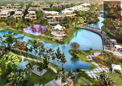 Lagoon-Facing 7BR Villa | Private Pool & Garden | Morocco DAMAC Lagoons