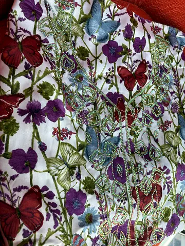 Floral embroidered mukhawar arabic dress brand new