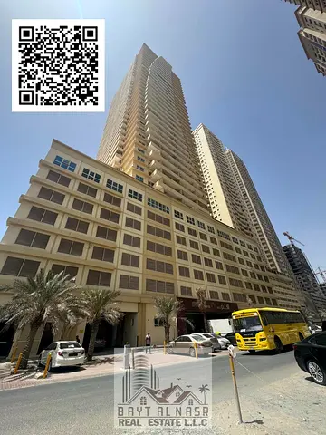 شقة غرفة وصالة للإيجار | برج ليليز | مدينة الإمارات | 31,000 درهم