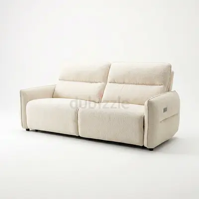 Cream 3-seater Fabric Sofa in Good Condition