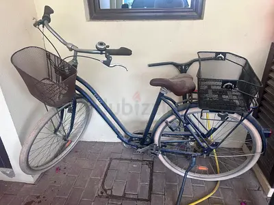 City Cruiser Bicycle with Front and Rear Baskets - Good Condition