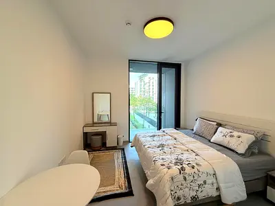 Fully Furnished I Luxury Studio Apartment I Pool View I Balcony I For Rent in Tiraz