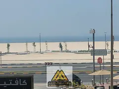 One bedroom and living room / 2 balconies with sea view / Large area / Second row from Ajman Cornich