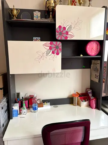 Computer Study table with book shelf and chair for sale