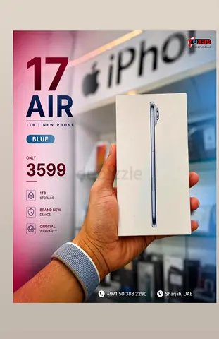Apple iPhone 17 Air 1TB - Blue (Brand New, Sealed)