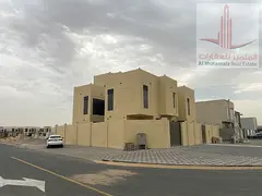 For sale in Ajman, a corner villa in Al Zahiyah, featuring 6 master bedrooms, 2 living rooms, 8 bath