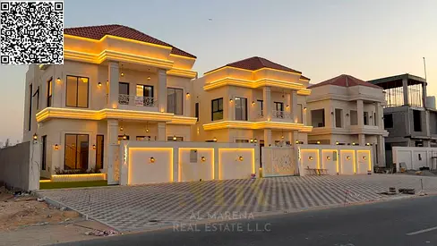 🏡✨ Own the luxury address in Al Helio, Ajman | An elegant villa with an exceptional design and a great location