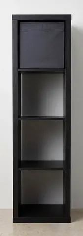 IKEA KALLAX 4-Cube Shelving Unit – Black-Brown – 150 AED