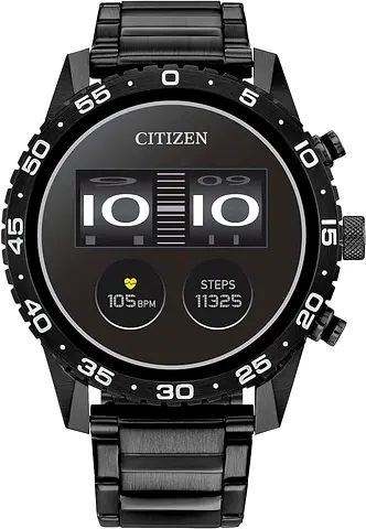 Citizen CZ Smart PQ2 44MM Black/Grey Stainless Steel Sport Smartwatch