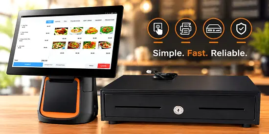 POS Bundle package for restaurants and retail complete hardware with software billing cashier system