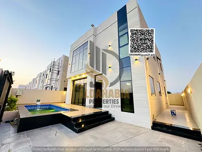 🏡 Luxury White Stone Villas with Private Pool for Sale in Al Helio – Al Hadaeq Project
