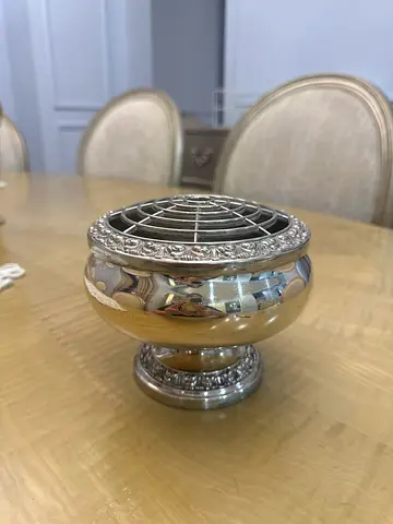 Decorative Silver-Plated Rose bowl / vase vintage