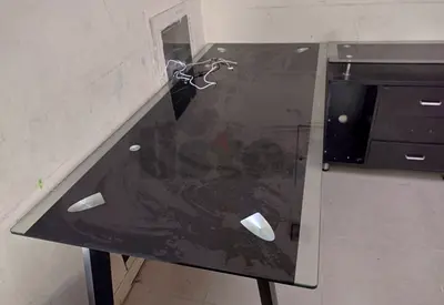 Glass office or home desk 180 by 80