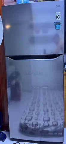 LG Top Freezer Refrigerator - 2 Door, Silver, Good Condition