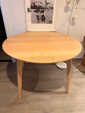 IKEA Lisabo round table - ash veneer, 105cm