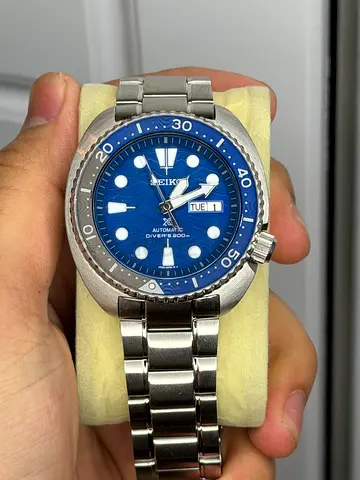 Seiko Prospex "Save the Ocean" Turtle Special Edition, featuring a distinct blue dial SRPD21J1