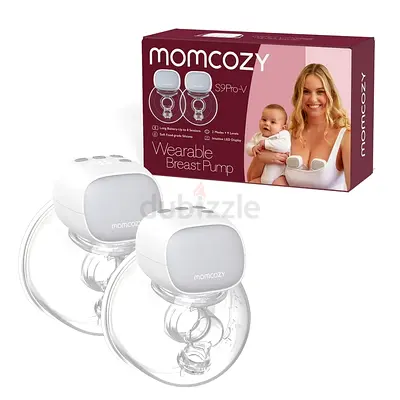 Momcozy S9 Pro-V Hands Free Electronic Wearable Breast Pump, 2Pack, Gray.