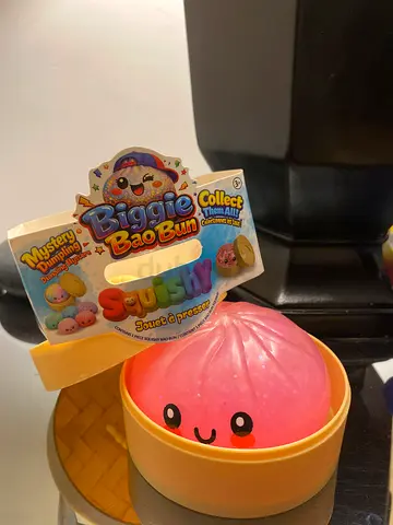 Dumpling squishy rare pink glitter holo