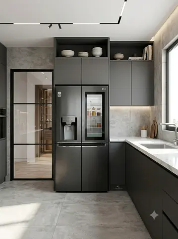 LG 4-Door French-Door Refrigerator – Bottom Freezer | Water Dispenser & Ice Maker