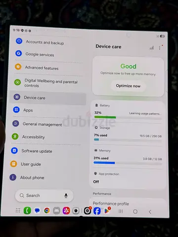 Samsung Z Fold6 256GB Ram12 LCD Dot