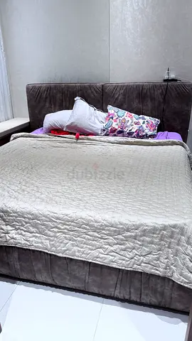 bed with mattress