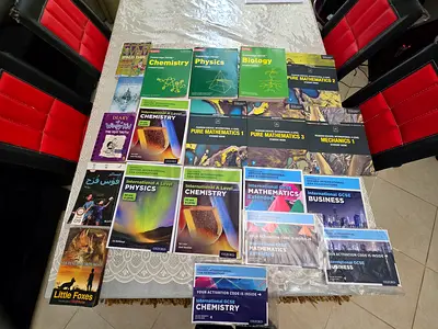 Collection of International GCSE & A-Level Science and Math Textbooks