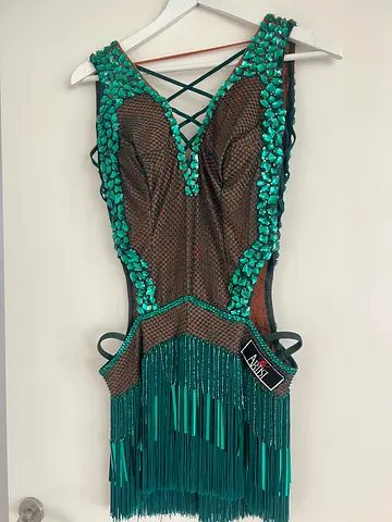 Latin / ballroom dance competition dress size M