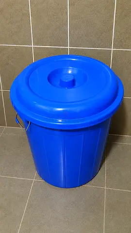 Water storage Drum bucket with Lid blue
