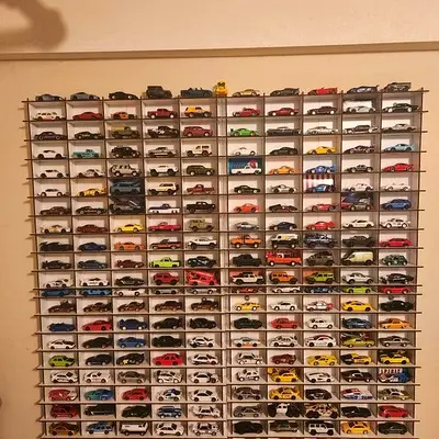 Toy car rack, display case 1:64 Hotwheels {Brand New sealed}