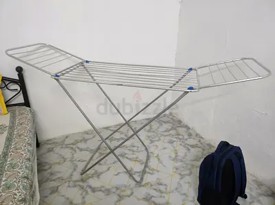 Foldable Metal Clothes Drying Rack - Lightweight, Used