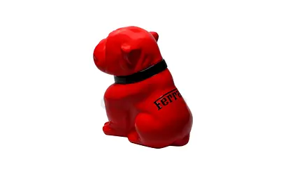 Ferrari Red Bulldog Sculpture | Luxury Décor