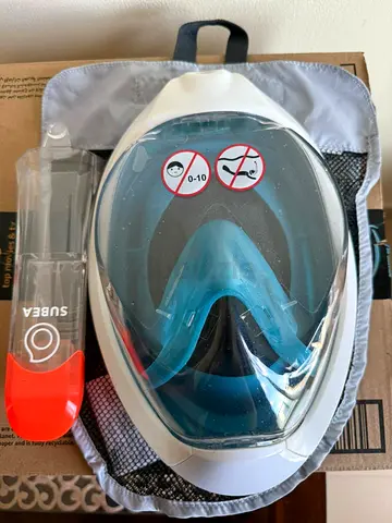 Full-face Snorkel Mask with Dry Top Breathing Tube