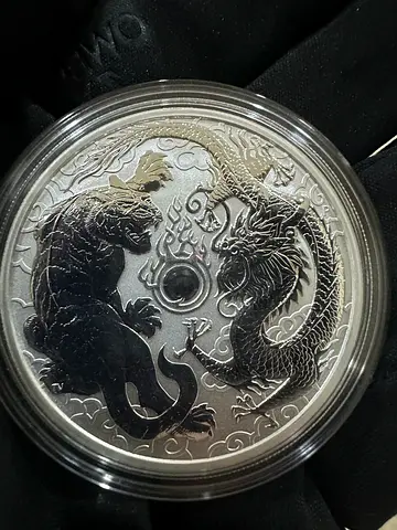 2018 Australia - Dragon Tiger 1 Ounce Silver Bu
